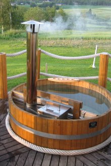 Шрифт за баня дървен