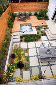 Озеленителна градина с басейн