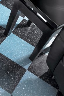 Синя винилова плочка