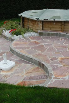 Павиране на плочки на терасата