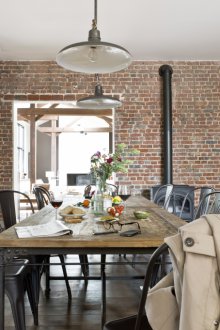 Dining room in the loft studio