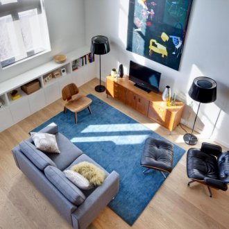 Декорация за хол в стил лофт