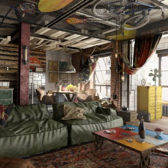 Таванско помещение в апартамента