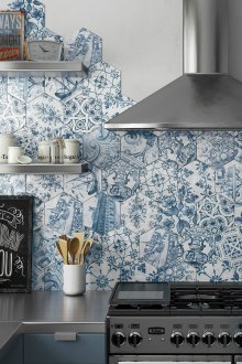 Шестоъгълна плочка с рисунка