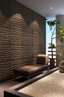 Кафяви панели в интериора