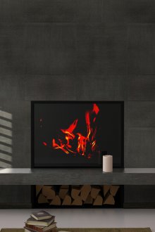 Камина бетонна плочка