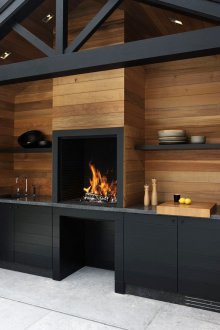 Дървена плочка за камина