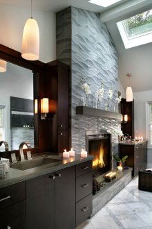 Керамична плочка за камина