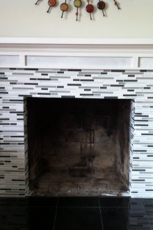 Правоъгълна плочка за камина