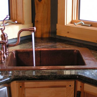 Ъгъл мивка бронз