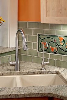 Ъглова мивка с две съдове