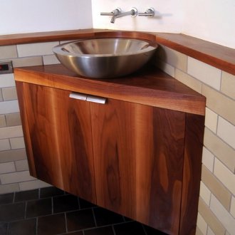 Ъглов мивка метал