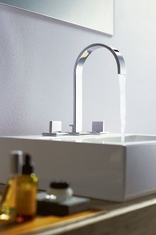 Хром смесител с висок чучур