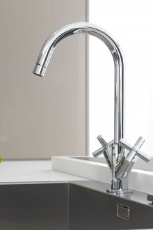 Хром кухненски кран