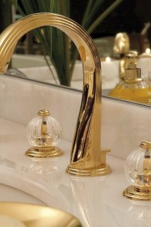 Златен хром смесител