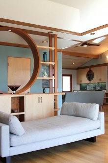 Pemisahan antara ruang tamu dan dapur