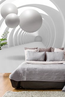 Papel tapiz 3d blanco
