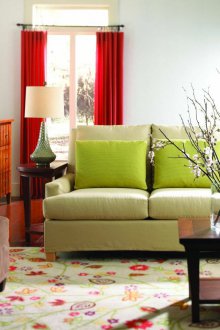 Комбинацията от цветове в хола