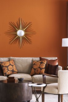 Цветова комбинация от теракота в интериора