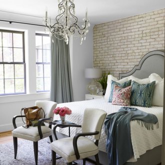 침실 14제곱미터 신고전주의 스타일