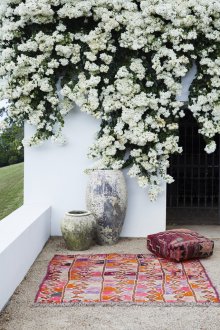 Цветя на фасадата на къщата