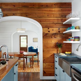 7제곱미터 컨트리 스타일 주방