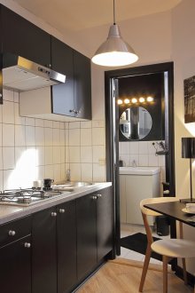 주방 7제곱미터 모노크롬