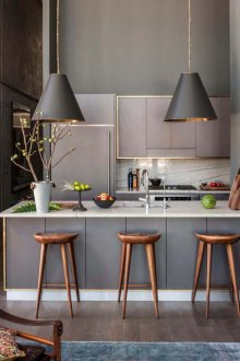 주방 7제곱미터 복고풍 스타일