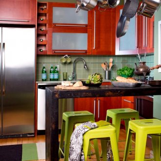 주방은 7제곱미터로 밝습니다.