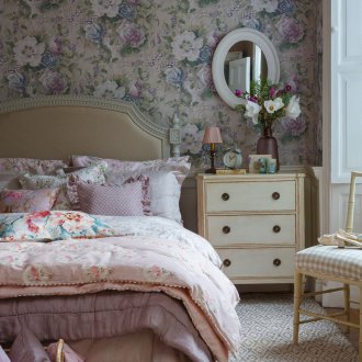 Флорални тапети в стил Прованс