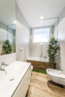 Umweltfreundliche badezimmer wandmalerei