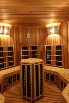 Кръгъл интериор за баня