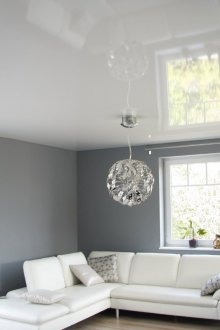 Полилей за опънат таван хром