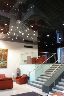 Полилей за таван за опъване на таван Art Nouveau