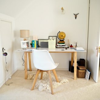 Kawasan kerja di bilik tidur