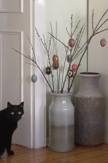 Големи украсени подови вази