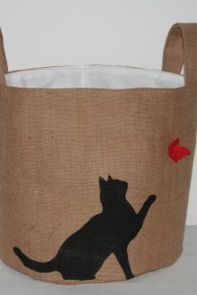 Keranjang Dobi Burlap