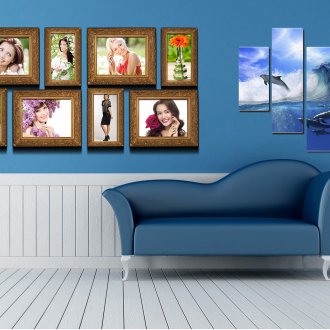 Бели вази в стаята