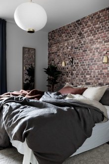 Тъмни тапети под тухла