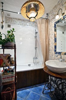 Баня 9 кв. м кънтри стил