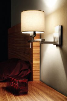 Lampu sisi katil Chrome