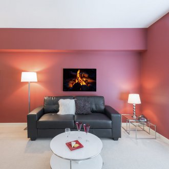 Розово боядисани стени в интериора