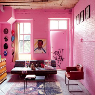 Розови стени в интериора