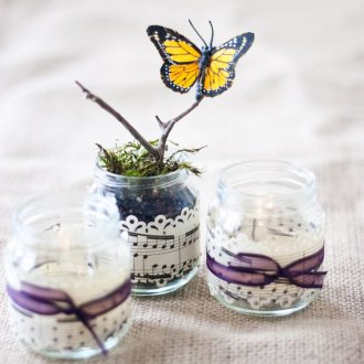 Пеперуди за декор в еко стил.