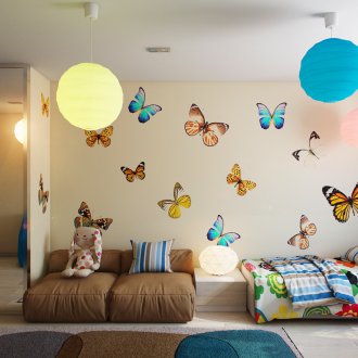 Пеперуди стикери в интериора