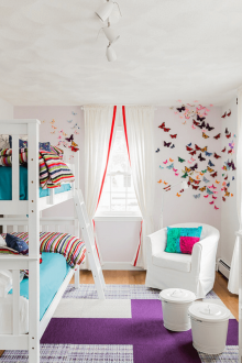 Пеперуди в детски ъглов декор