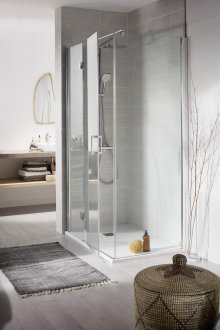 Душ с тухлени плочки без палет