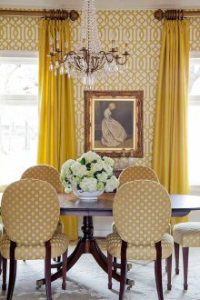 Тапети с геометрични шарки за хола