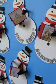 Картонен снежен човек