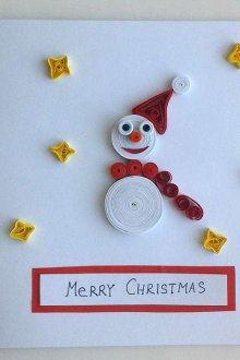 Квилинг хартия снежен човек